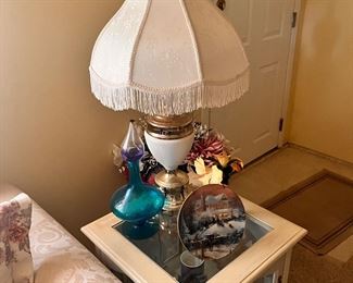 Pair of end table curios