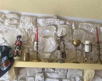 assortment of Brass items