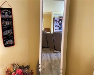 unique handmade mirrored storage cabinets(the have a swivel base and behind the mirror is shelving) Unique storage solution