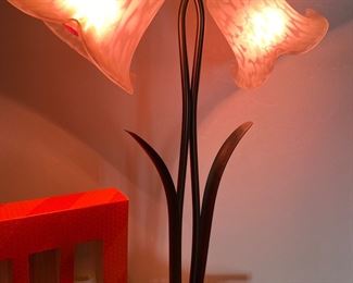 Cute little spatter glass shade light