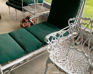 pair of ornate little chairs