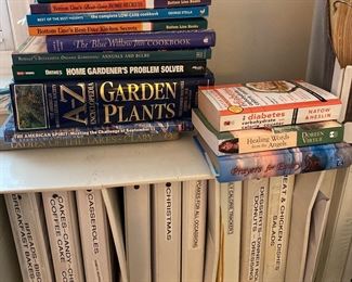 Cookbooks and garden books