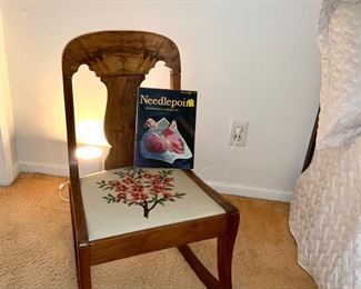 Needlepoint, Rocking Chair