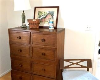 Chest of Drawers, Matching Dressing Table