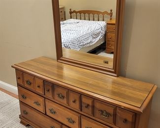 3 PC DOUBLE Bedroom Set, Dresser/Mirror, Bed, Chest