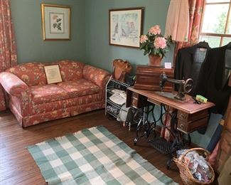 Sofa,  sleeper sofa, wall art, 