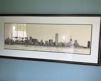 Chicago Skyline, Harrison, 1982 
