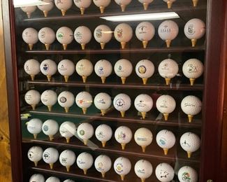 Golf ball collection,  golf course balls