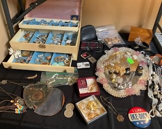 Vintage, costume jewelry