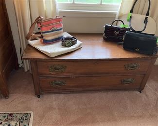 Two drawer trunk,  women’s Brighton handbags