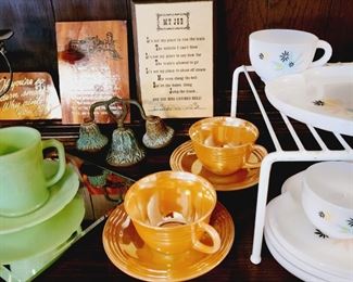 Jadeite, Lustreware, Mid Century Hostess set