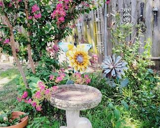 bird baths, garden orb