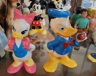 Donald and Daisy Duck Vintage Disney figures