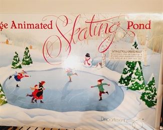Department 56 Village Animated Skating Pond