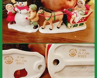 vintage Lefton Christmas figurines