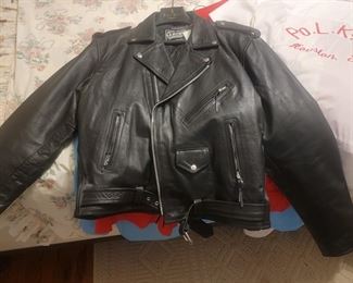 xl mens vintage leather jacket