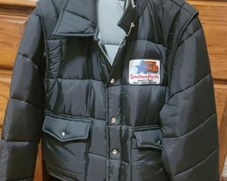vintage coat, Southern Pacific railroad