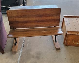 antique school desk
