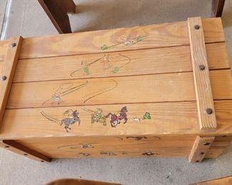 vintage toy chest