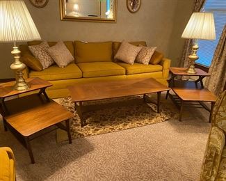 Absolutely pristine - described as “movie set ready” vintage MCM living room set…..come sit a spell 😊