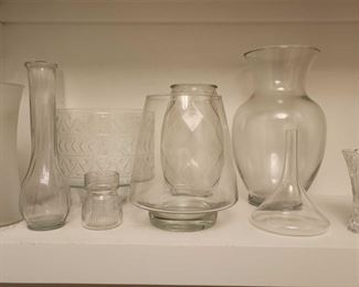 Assorted Glass Vases