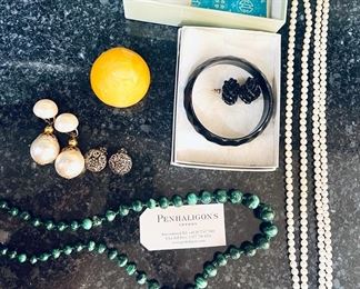 Lot Of Vintage Jewelry And Marble Egg