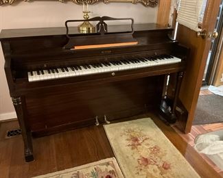 Piano with stool