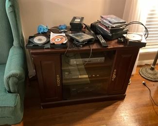 Cabinet for electronics - records (Lp’s & 45’s), DVD’s, VHS tapes 