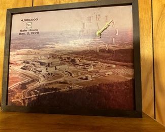 Reynolds Metals Clock  ( picture of plant) 1978