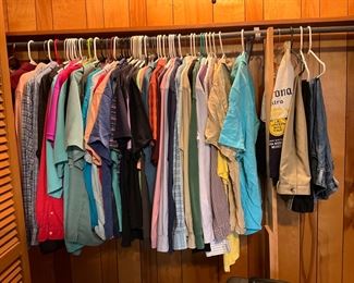 Men’s clothing - size 38 waist pants, XL shirts