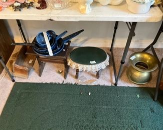 Spitoon, stool, miscellaneous 