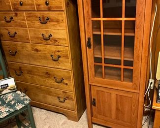 Bedroom - cabinet, chest (2 of these), flashlights, lamps, miscellaneous 