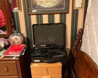 File cabinet, pictures, miscellaneous 