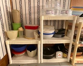 More plastic items - top left is all Tupperware