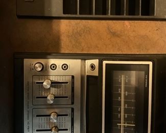 Radio in large cabinet