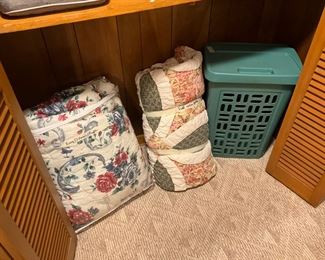Linen’s & clothes basket - hallway closet