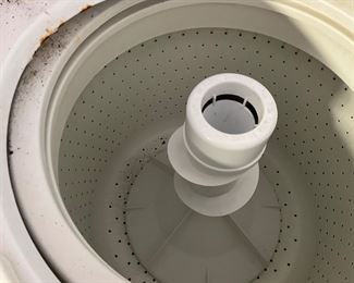 Inside of washer in garage
