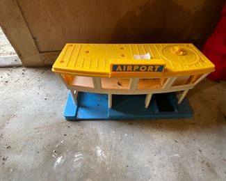 Outside storage building - airport toy