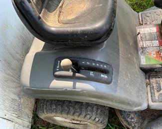 Outside storage building - Riding mower