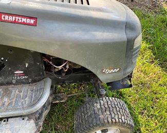 Outside storage building - Riding mower