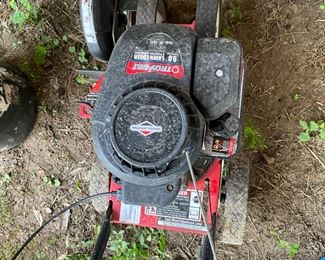 Behind the house under the canopy - edger - needs belt