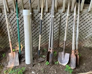 Behind the house under the canopy - tools