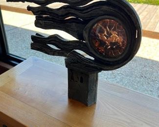 Abstract "Eye" Metal Sculpture