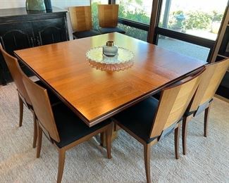 Italian Dining Table with 8 Chairs and Bench