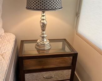 Nightstand with Shell Front Drawers
