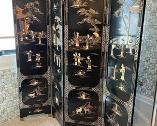 Four Panel Chinese Screen