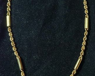 Heavy 14k yellow gold necklace