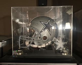 Dallas Cowboys players signed helmet with multiple different signatures!