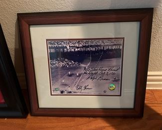 The shot heard around the world October 3rd 1951 signed picture
Ralph Branca & Bobby Thompson!
