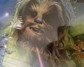 Chewbacca signature Peter Mayhew! Actor!